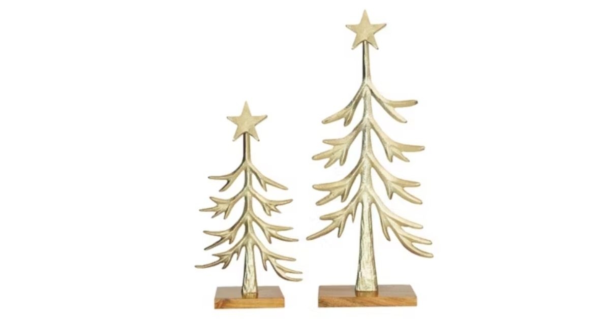 merry moments sculped metal trees