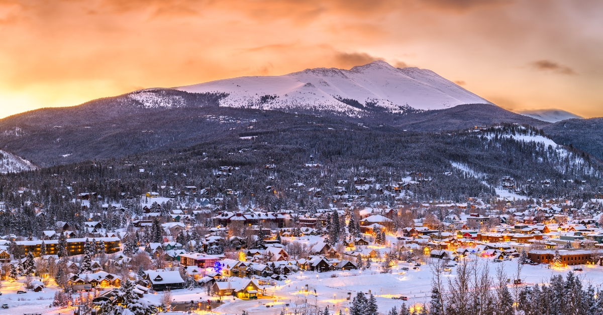aerial view breckenridge colorado