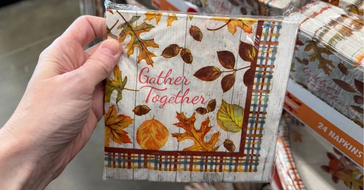 harvest leaves lunch napkins