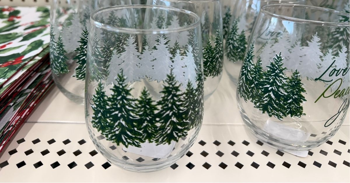 holiday glassware