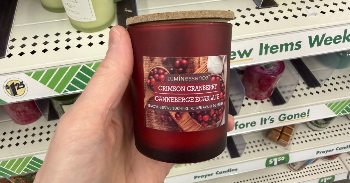 luminessence crimson cranberry candle