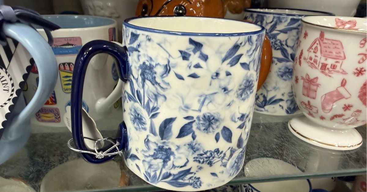 floral mug
