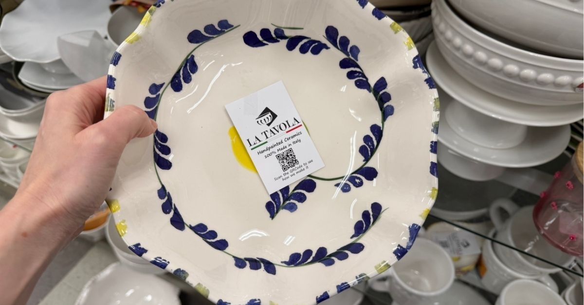 handpainted ceramic bowl