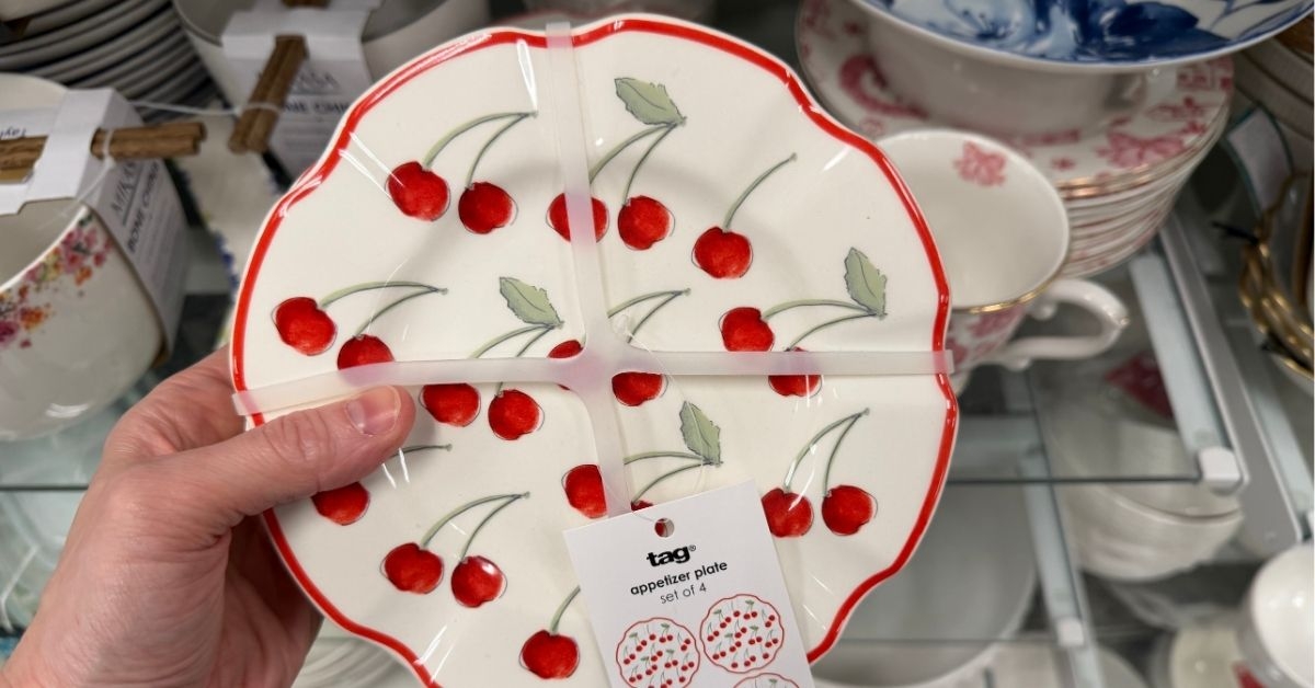 tag appetizer plate set