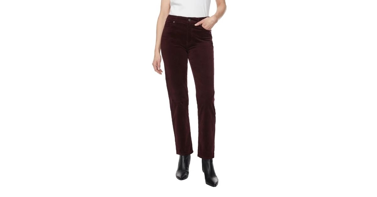 womens straight leg corduroy pant