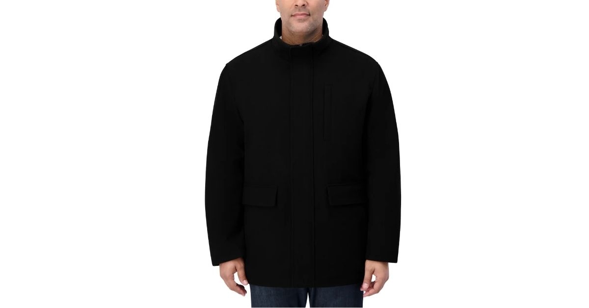 mens wool blend coat