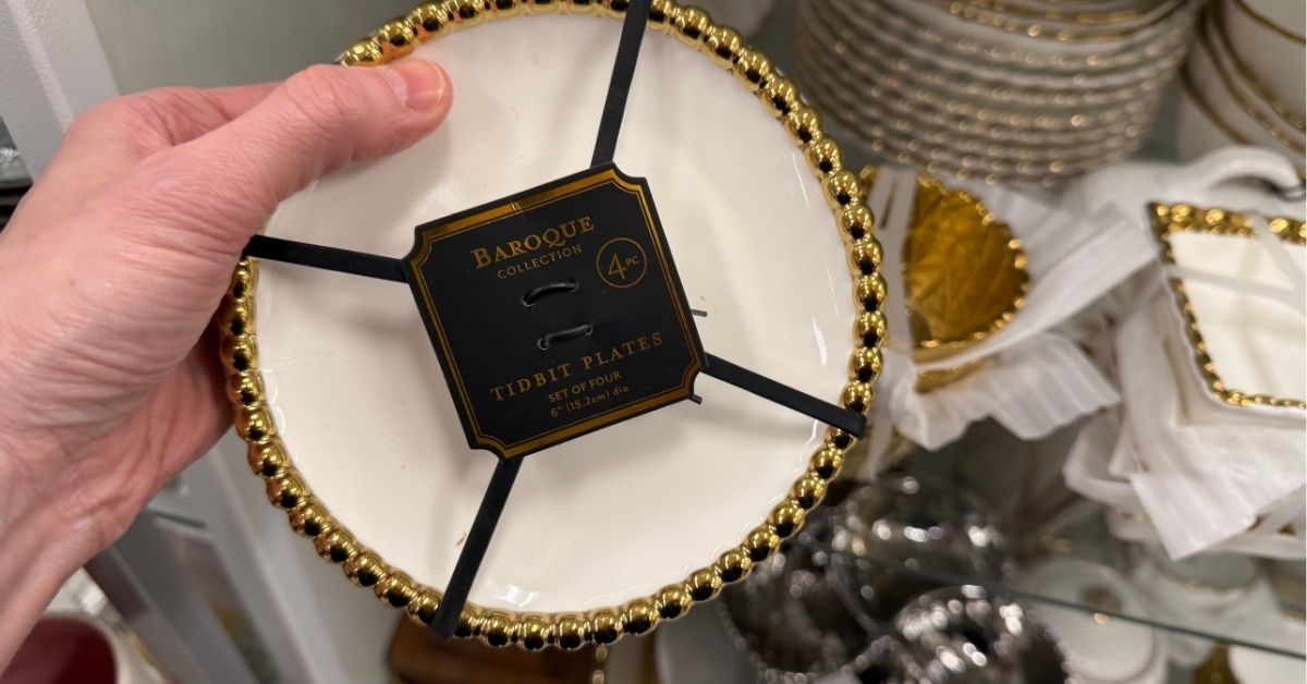 baroque collection tidbit plates