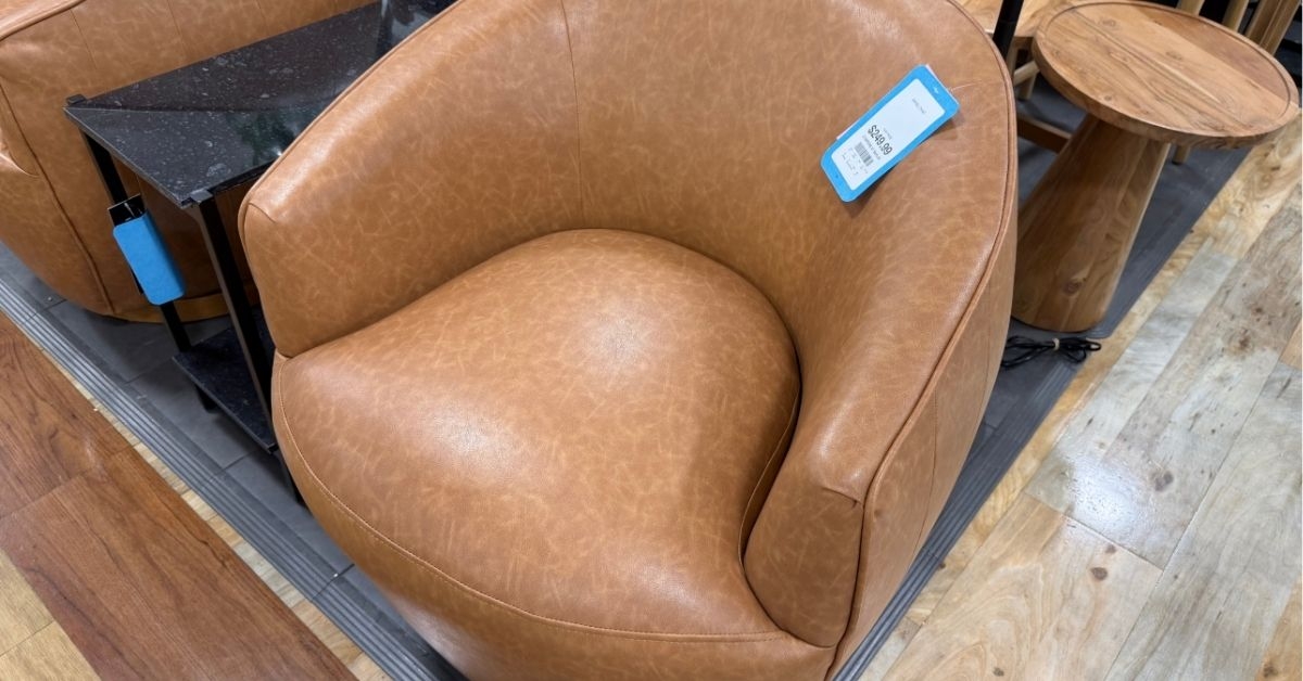 leather armchair