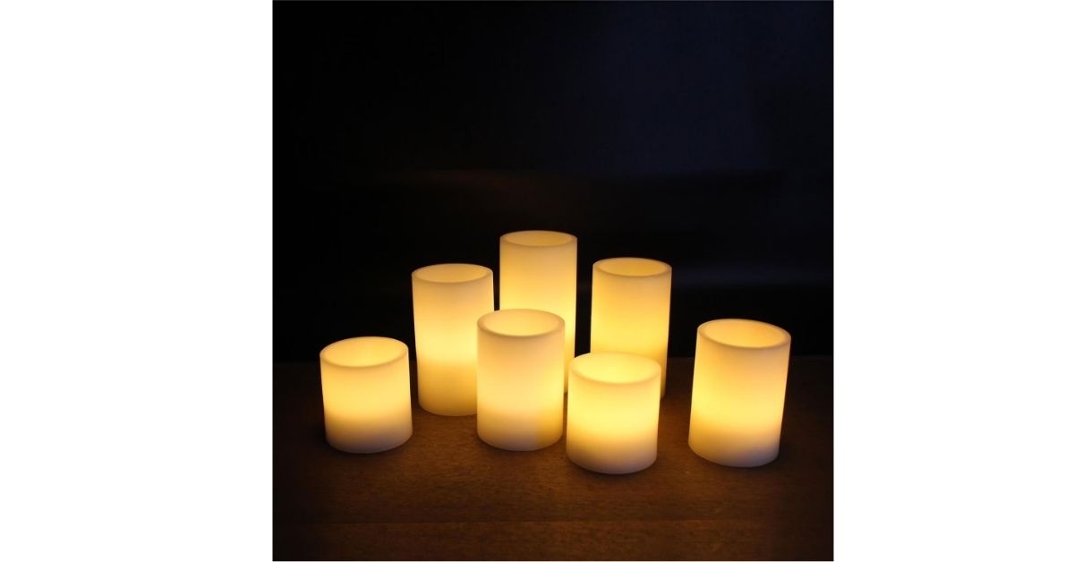flameless led wax candles