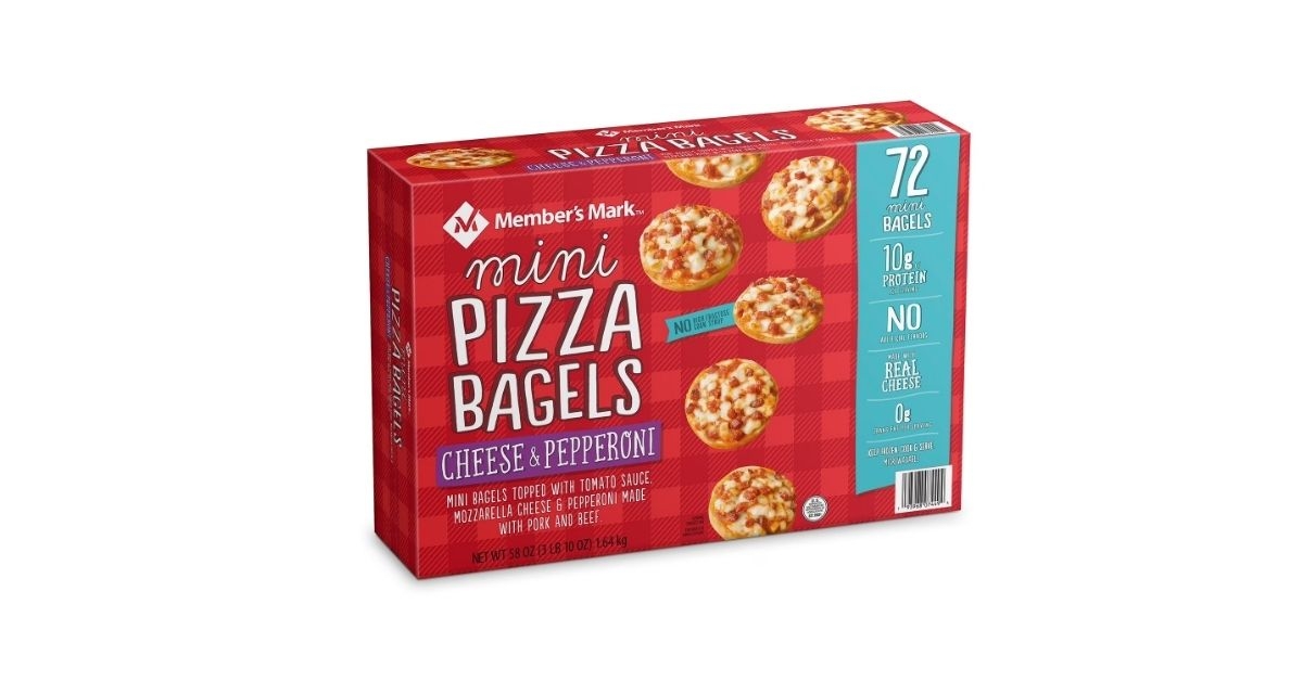 mini pizza bagels cheese pepperoni