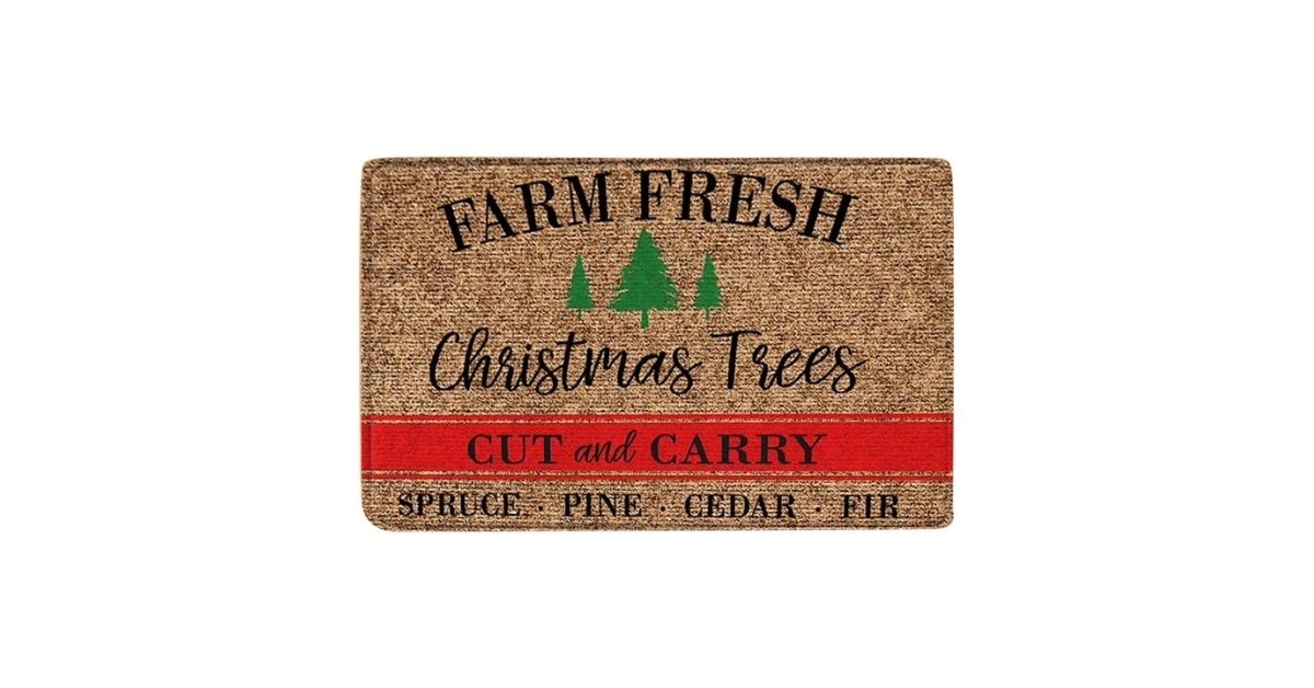 christmas door mat