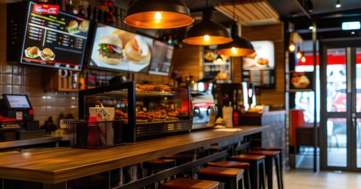 stylish fast food restaurant