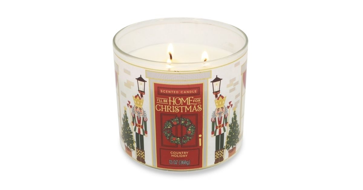 holiday scented candle