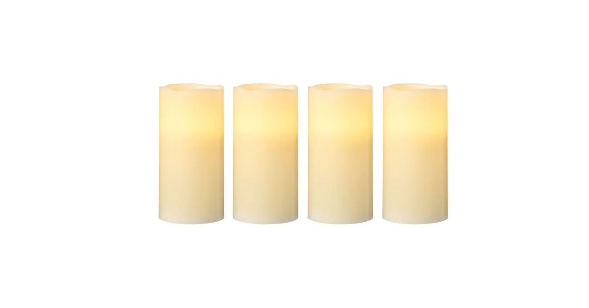 flameless led scented candle set