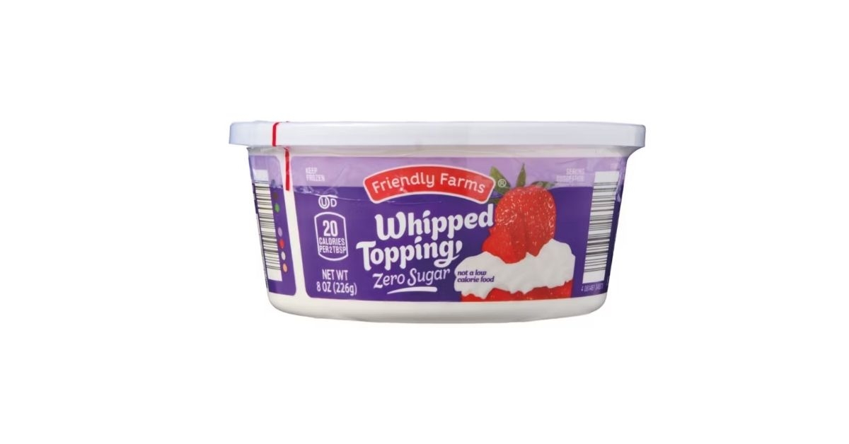 whipped topping zero sugar