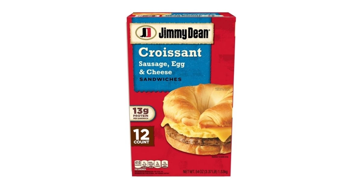 sausage egg and cheese croissant sandwiches