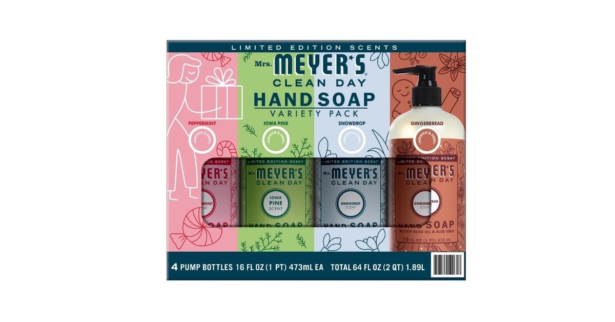 holiday hand soap