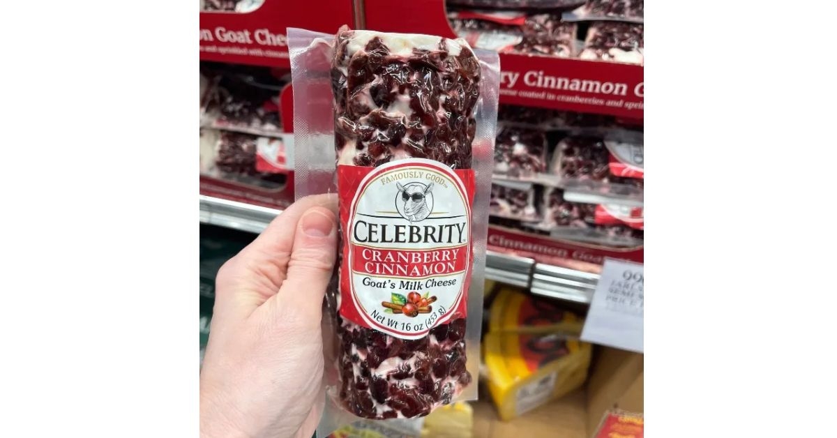 Costco Celebrity Cranberry Cinnamon Goat Milk Cheese