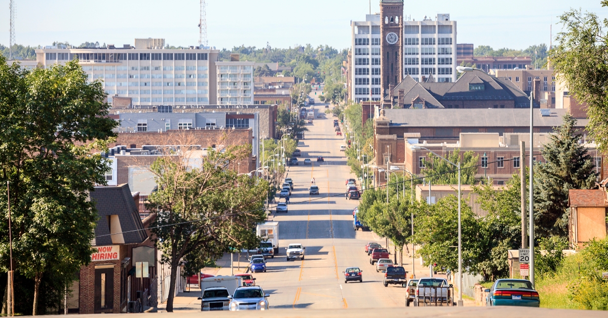 Downtown of Sioux Fall, South Dakota
