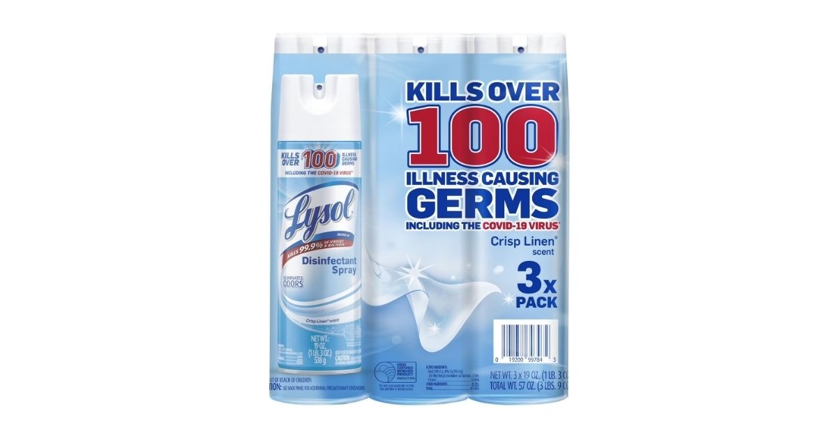 lysol disinfectant spray