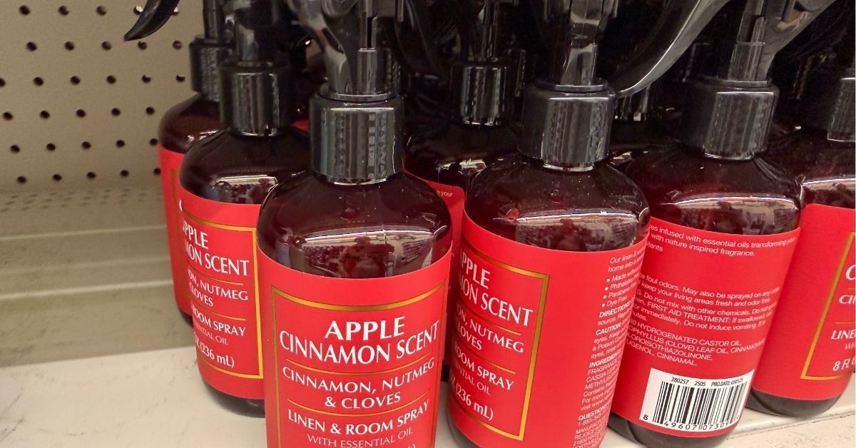 cinnamon scent linen and room spray