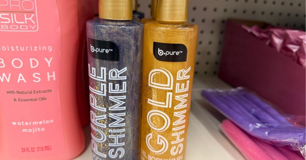 pur shimmer body wash