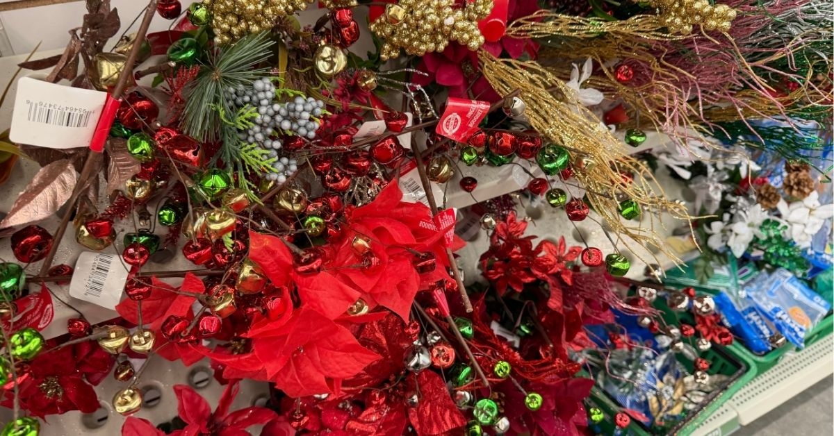 holiday faux flowers