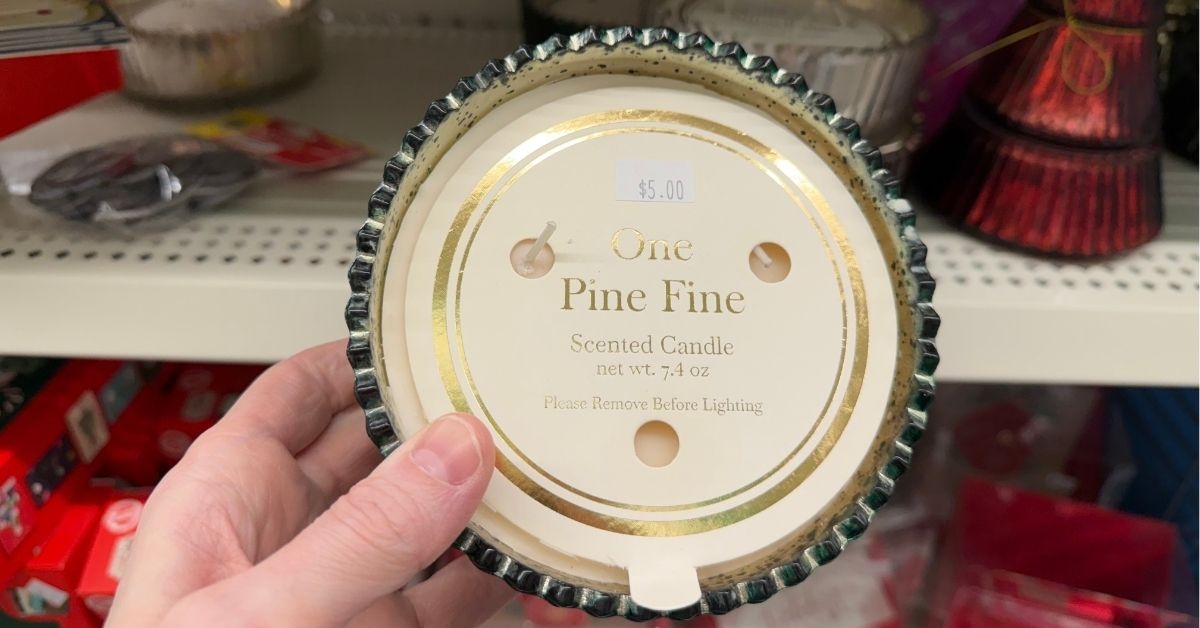 pine fine scented candle