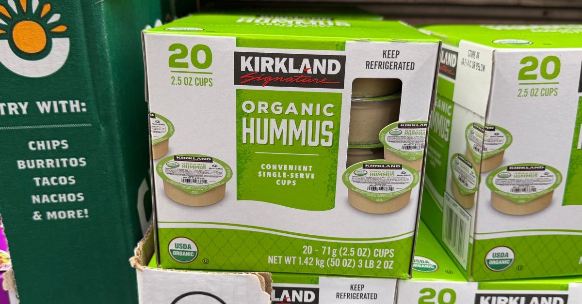 organic hummus singles