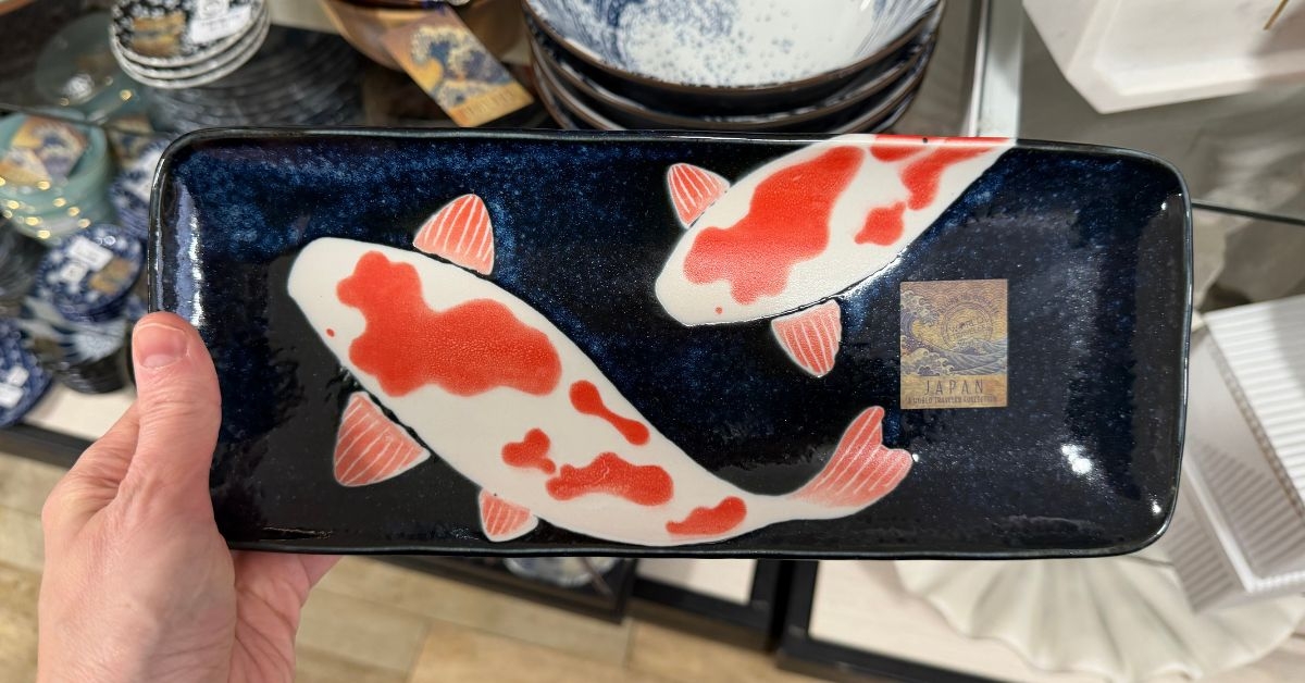 japanese koi plate