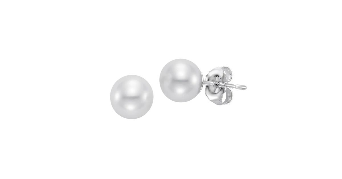 freshwater cultured pearl earrings