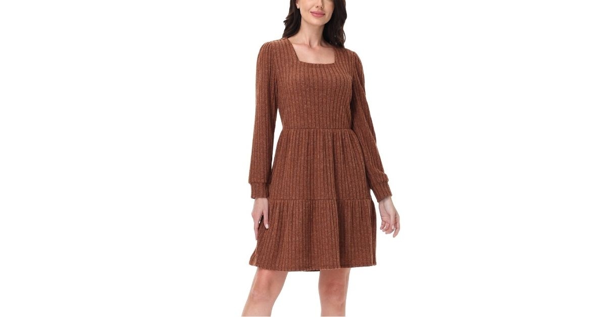 womens ribbed dress