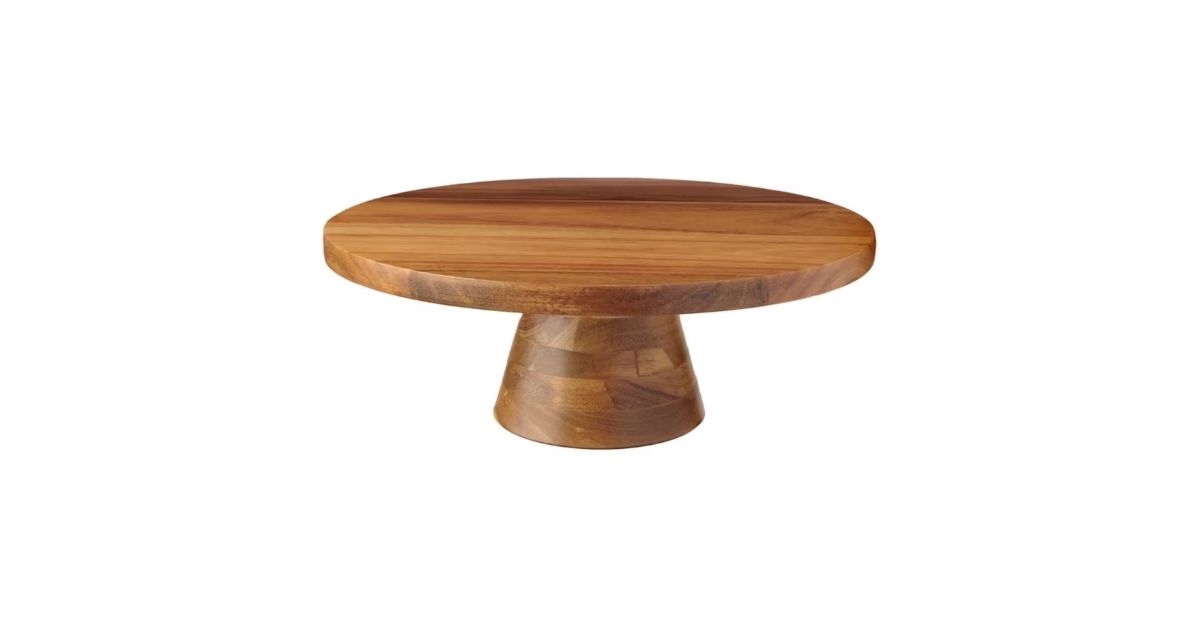 buffet server wooden cake stand