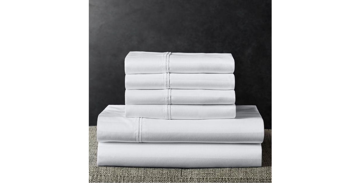 egyptian cotton stripe sheet set