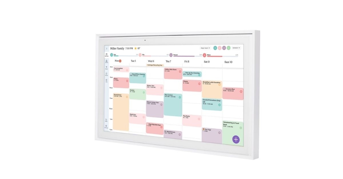 touchscreen calendar organizer