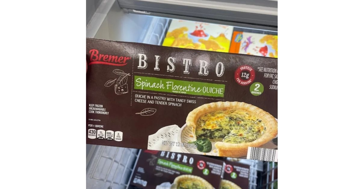 Bremer Bistro Spinach Florentine Quiche