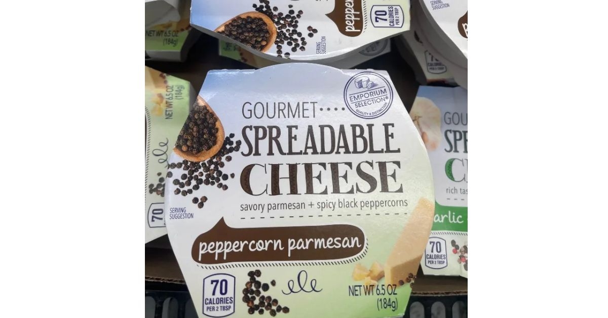 Aldi Emporium Selection Peppercorn Parmesan Spreadable Cheese