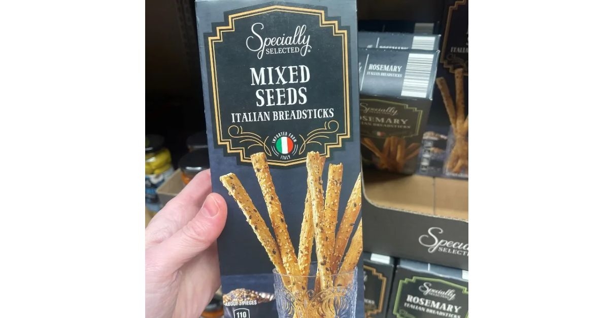Aldi Specially Selected Mixed Seeds Italian Breadsticks