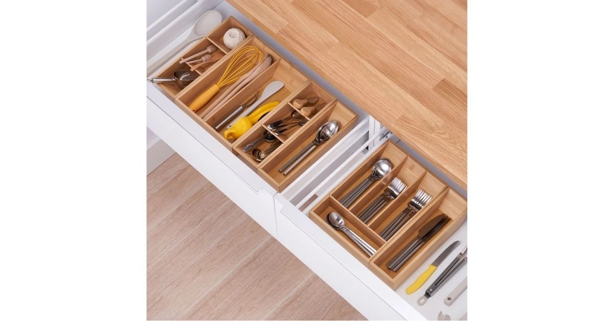 bamboo drawer organizer