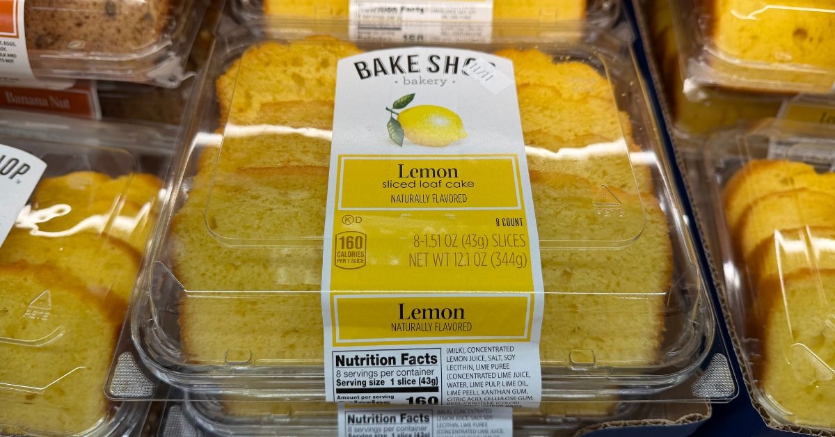 aldi bake shop sliced lemon cake