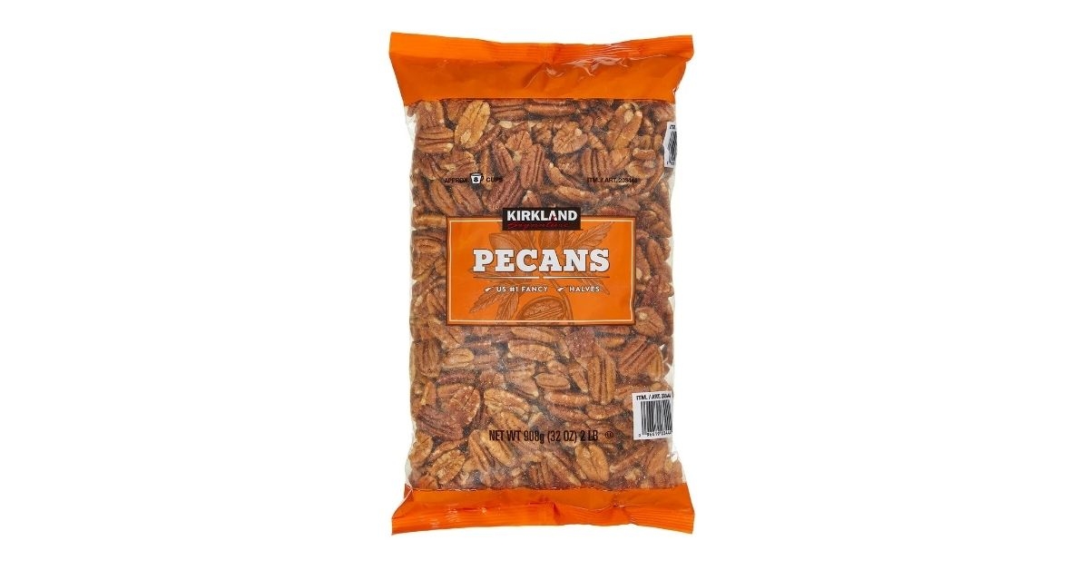 a pack of pecan halves