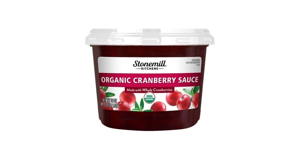 organic cranberry sauce