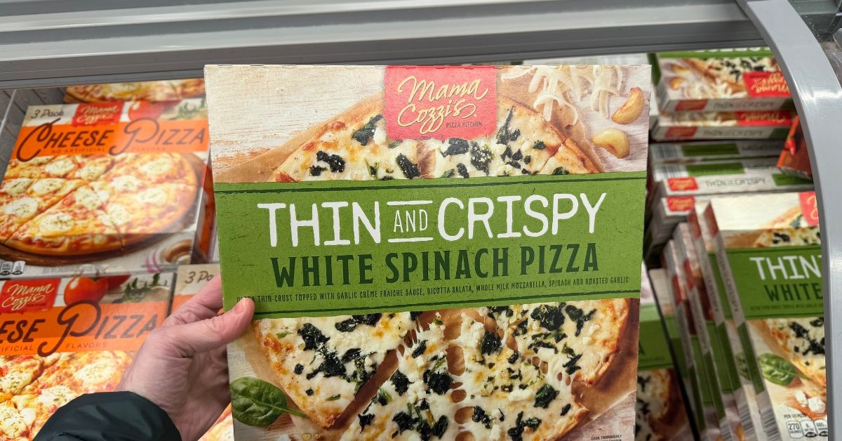 thin and crispy white spinach pizza 