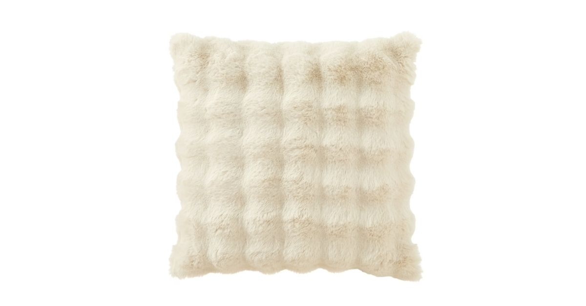 bubble fur decorative throw pillow