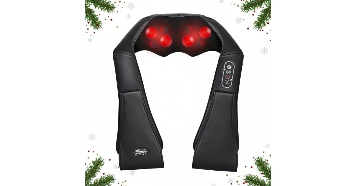 back and neck massager with heat