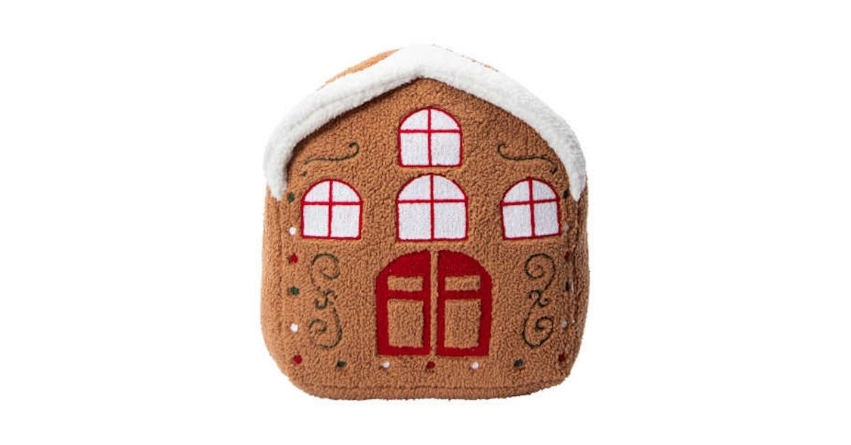 gingerbread house pillow