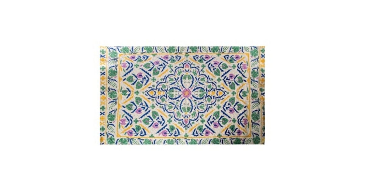 cotton printed rug