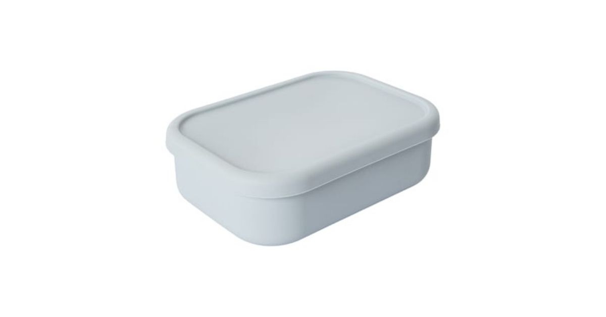 three compartment silicone bento box