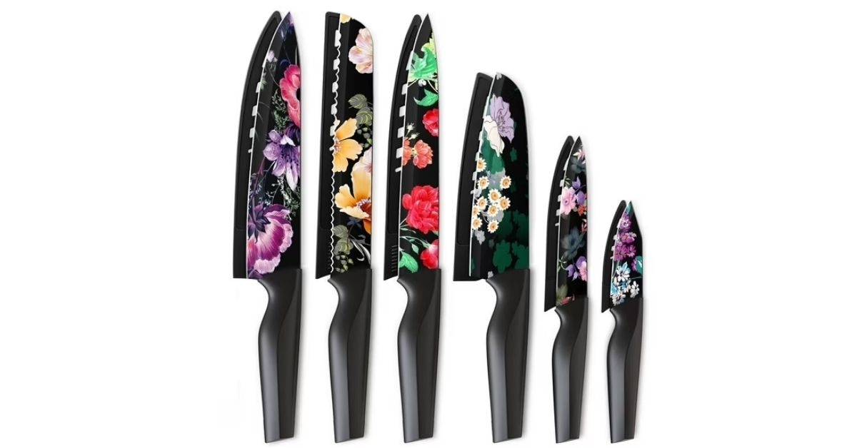 flower kitchen knife set