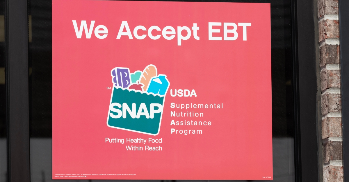 SNAP and EBT Accepted here sign
